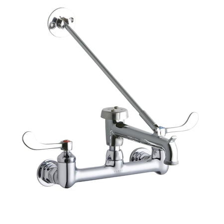 Elkay Elkay 8" Centers WFaucet 7" Bucket Hook Spout 4in Blade Hdl Inlet Ch LK940BP07T4H